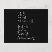 Physikalische Formel Postkarte (Vorderseite)