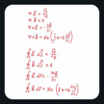 Physikalische Formel Quadratischer Aufkleber<br><div class="desc">Ich Liebe Physik. Ein Muss für alle Physiker,  Physiker,  Physiker,  Physiklehrer und Physiker Liebhaber. Eine perfekte Übereinstimmung Physik Liebhaber und Physik Nerd. Gut für Jung und Alt.</div>