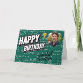 Physikalische Formeln als limitiertes Foto zum Geb Karte (Vorderseite)