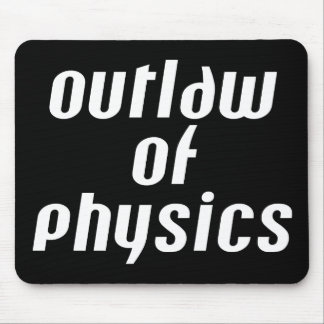 Physikalische Gesetzlosigkeit - Weißer Text Mousepad
