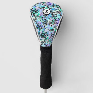 Physikalische Gleichungen Geek anfänglich blau Golf Headcover