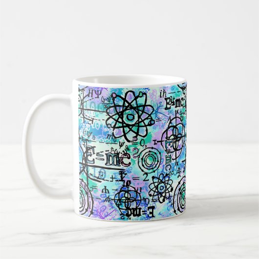 Physikalische Gleichungen und Mathe-Symbole Geek-K Kaffeetasse (Links)