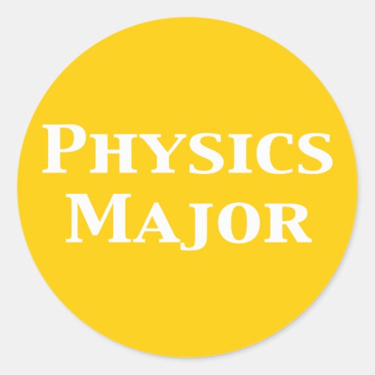 Physikalische Großgeschenke Runder Aufkleber (Vorderseite)