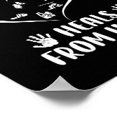 Physikalische Heilung von innen Poster (Ecke)