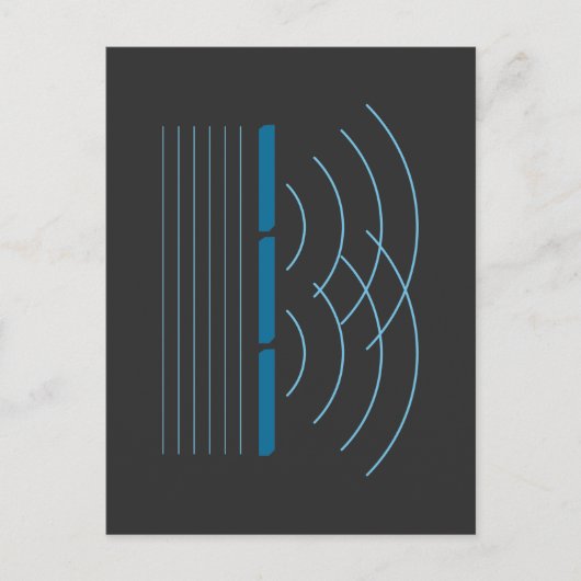 Physikalische Interferenz-Bildung Wave Radiation Postkarte (Vorderseite)