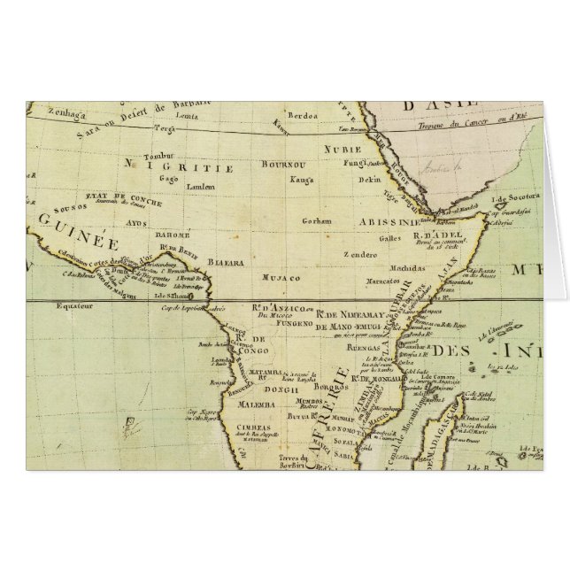 Physikalische Karte Afrikas (Vorderseite (Horizontal))
