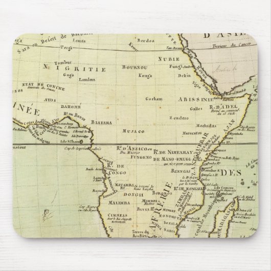 Physikalische Karte Afrikas Mousepad (Vorne)