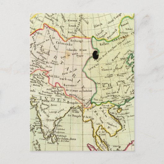 Physikalische Karte Asiens (Vorderseite)