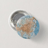 Physikalische Karte Asiens (1916) Button (Vorne & Hinten)