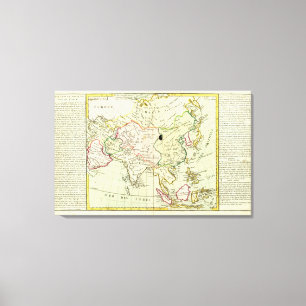 Physikalische Karte Asiens Leinwanddruck