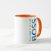 Physikalische Karte der besten Boss der Welt Tasse (VorderseiteRechts)