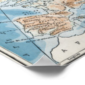 Physikalische Karte Europas (1916) Poster (Ecke)