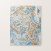 Physikalische Karte Europas (1916) Puzzle (Vertikal)