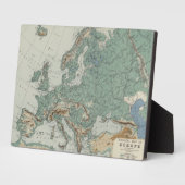 Physikalische Karte Europas Fotoplatte (Seite)