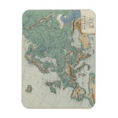 Physikalische Karte Europas Magnet (Vertikal)