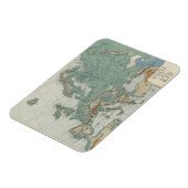 Physikalische Karte Europas Magnet (Linke Seite)