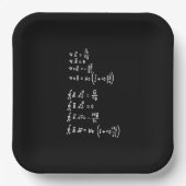 Physikalische Mathematik Formel Schüler Lehrer Ein Pappteller (Vorderseite)