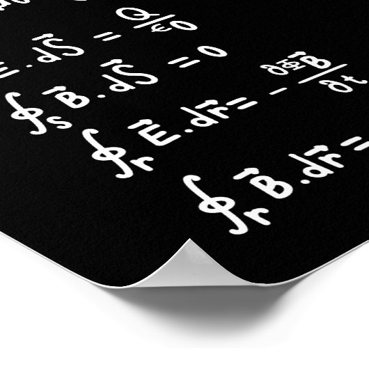 Physikalische Mathematik Formel Schüler Lehrer Ein Poster (Ecke)