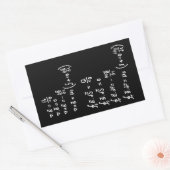 Physikalische Mathematik Formel Schüler Lehrer Ein Rechteckiger Aufkleber (Umschlag)