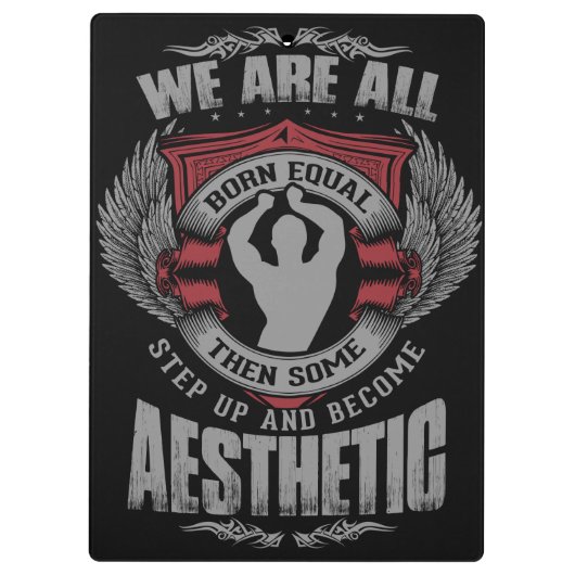 Physikalische Motivation - Ästhetik - Schritt hoch Klemmbrett (Rückseite)