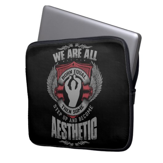 Physikalische Motivation - Ästhetik - Schritt hoch Laptopschutzhülle (Vorderseite Links)