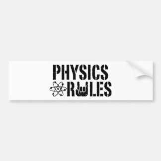 Physikalische Regeln Autoaufkleber