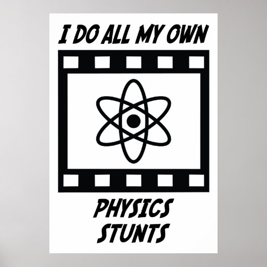 Physikalische Stunts Poster (Vorne)