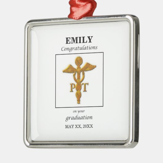 Physikalische Therapie Abschluss Glückwünsche Ornament Aus Metall (Links)