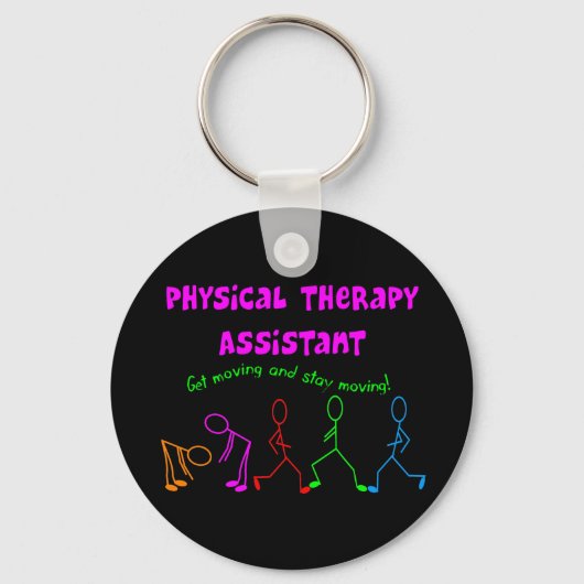 Physikalische Therapie Assistant Stick People Desi Schlüsselanhänger (Vorderseite)