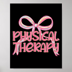 Physikalische Therapie Ästhetisch Pink Coquette Bo Poster