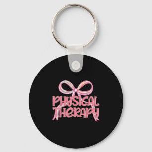 Physikalische Therapie Ästhetisch Pink Coquette Bo Schlüsselanhänger