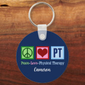 Physikalische Therapie Blue Custom Schlüsselanhänger (Vorderseite)