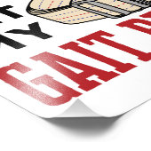 Physikalische Therapie bringt mich nicht zum Gang Fotodruck (Ecke)