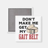 Physikalische Therapie bringt mich nicht zum Gang Magnet (Vorderseite/Rückseite)