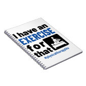 Physikalische Therapie, für die ich eine Übung hab Notizblock (Rechte Seite)