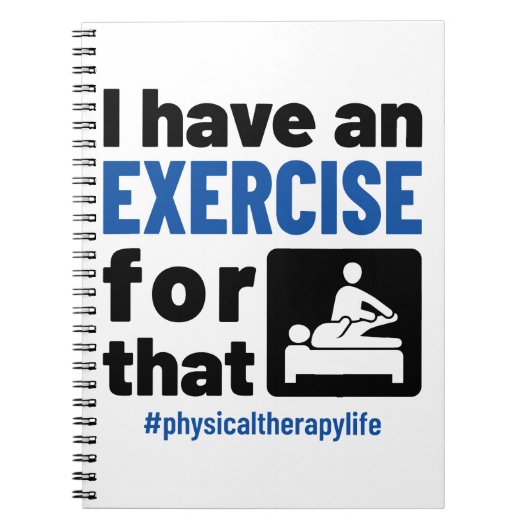 Physikalische Therapie, für die ich eine Übung hab Notizblock (Vorderseite)