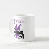 Physikalische Therapie Halloween PT Hexe Kaffeetasse (Vorderseite Links)