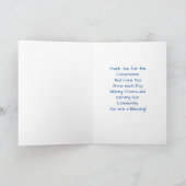 Physikalische Therapie Medical Dankeschön Karte (Innenseite)