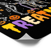 Physikalische Therapie mit Halloween Trick oder Tr Poster (Ecke)