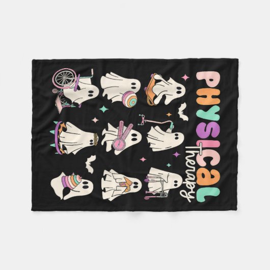 Physikalische Therapie mit niedlichem Geist t Phys Fleecedecke (Vorderseite (Horizontal))