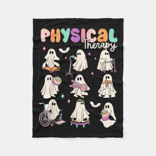 Physikalische Therapie mit niedlichem Geist t Phys Fleecedecke (Vorderseite)