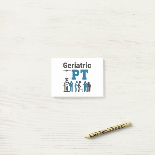 Physikalische Therapie mit PPT Post-it Klebezettel (Auf Schreibtisch)