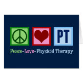 Physikalische Therapie Peace Liebe PT Blue Card (Vorderseite (Horizontal))