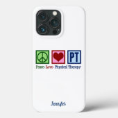 Physikalische Therapie Peace Liebe PT Custom Case-Mate iPhone Hülle (Rückseite)