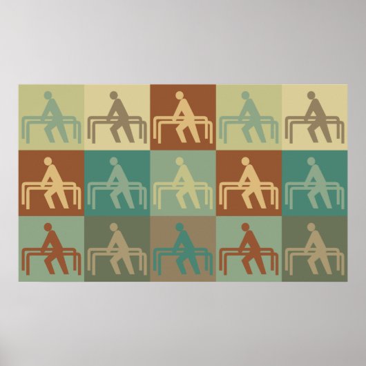 Physikalische Therapie Pop Art Poster (Vorne)
