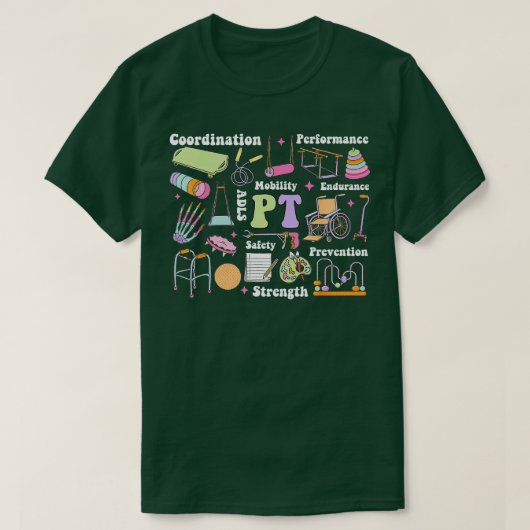 Physikalische Therapie PT Pädiatrische medizinisch T-Shirt (Design vorne)
