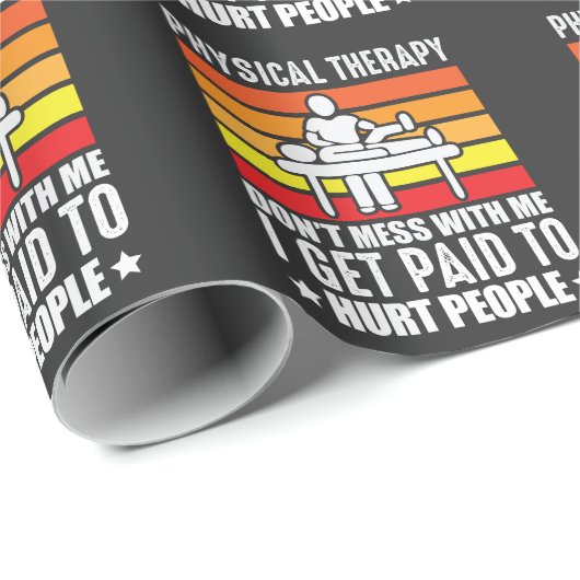 Physikalische Therapie PT Physio-Massageassistent Geschenkpapier (Rolleneckpunkt)