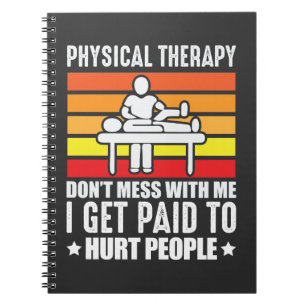 Physikalische Therapie PT Physio Massageassistent Notizblock