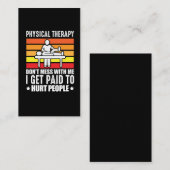Physikalische Therapie PT Physio-Massageassistent Visitenkarte (Vorne/Hinten)
