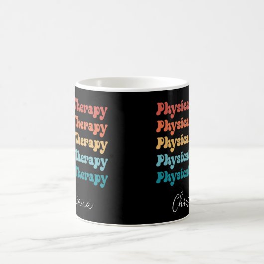 Physikalische Therapie PT Retro PT Grad Custom Gif Kaffeetasse (Mittel)